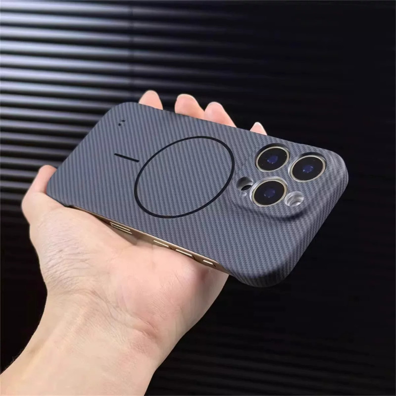 Ốp Lưng Carbon Fiber Có Nam Châm Cho IPhone 16 15 14 13 Pro Max ốp Bảo Vệ Chống Sốc Siêu Mỏng Nhiều Màu