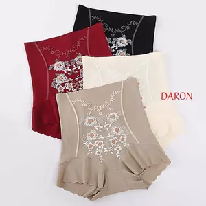 DARON Giảm Béo Định Hình Quần Lót, Cao Cấp Định Hình Cơ Thể Sau Sinh Định Hình, Thoải Mái Eo Huấn Luyện Đồ Lót Giảm Họa Tiết Hoa Quần Lót Kiểm Soát Bụng Nữ