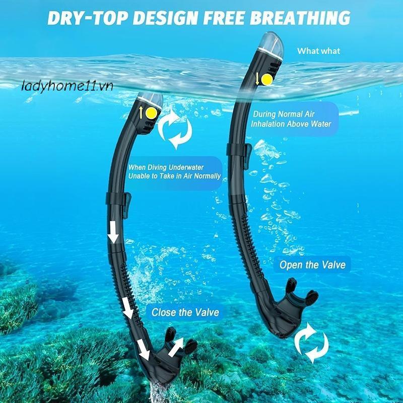 Mặt nạ lặn chuyên nghiệp với ống thở khung lớn, silicone mềm và chống sương mù - Thích hợp để lặn VN