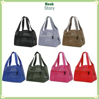 Túi đi biển lưới NOOKSTORY​​, có thể gập lại​​ Túi đựng đồ giặt khô nhanh, thiết kế thời trang​​ ​​Dung tích lớn​​ Lưới thoáng khí​ ​​Túi đựng đồ nhẹ​​ Sử dụng hàng ngày dành cho nữ​​