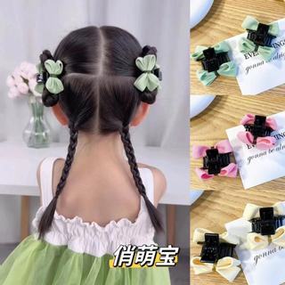 Qiaomengbao Dễ Thương Nơ Ngọt Ngào Hoa Nhỏ Lấy Kẹp Nữ Mùa Hè Bên Nổ Kẹp Công Chúa Mũ Đội Đầu Phao