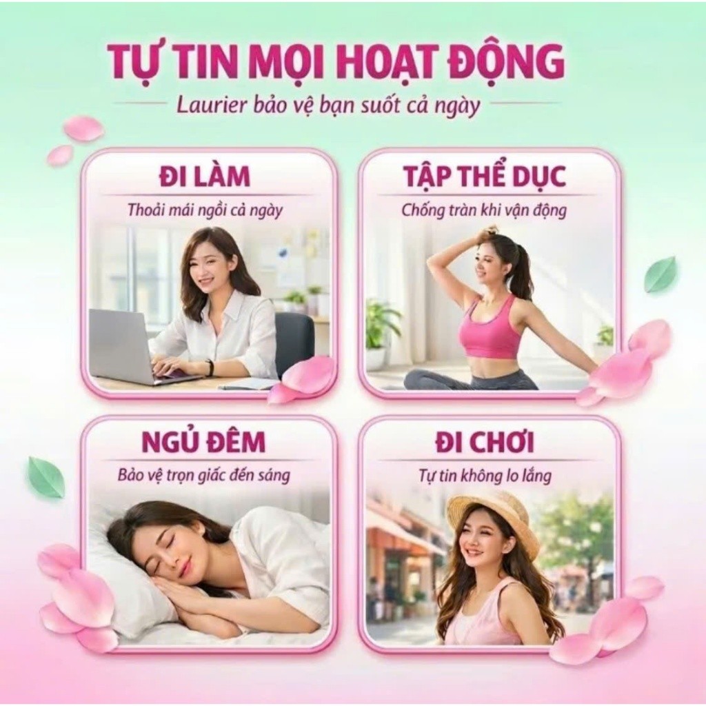 Băng vệ sinh ban đêm, ban ngày, hàng ngày có cánh,không cánh Lourie - Nội địa Nhật Bản