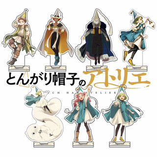 Anime Witch Hat Atelier 8CM Keychain Acrylic Stand Model Characters Accessories Ornament Goods Collection Gifts cute