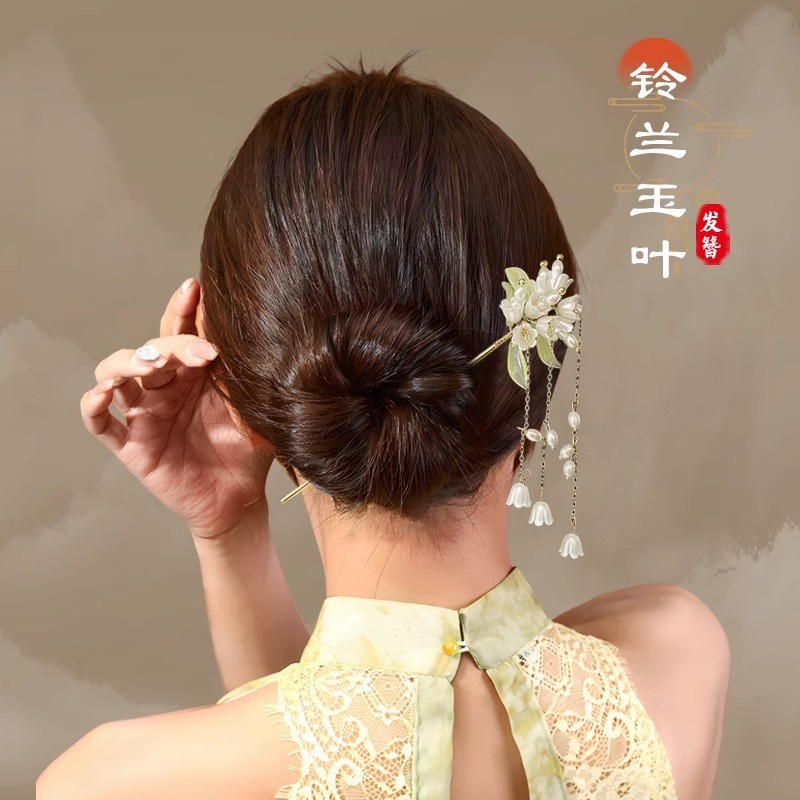 Trâm Cài Tóc Cổ Trang Trung Hoa – Phụ Kiện Hanfu Hoa Ngọc Siêu Tiên