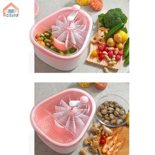 Chất tẩy rửa trái cây và rau quả không có tay ướt Tiện ích nhà bếp Giỏ thoát nước thủ công