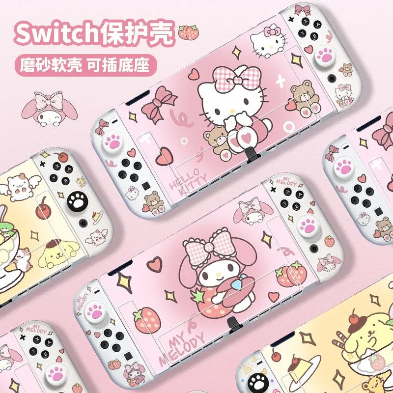 Vỏ bảo vệ giai điệu dễ thương cho Switch 2 Vỏ bọc mỏng Vỏ bảo vệ cứng chống trầy xước Tương thích với Switch Oled