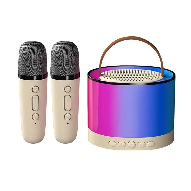 K Song Dual Lúa Mì Due Bluetooth Micro Không Dây Điện Thoại Di Động Hát Âm Thanh Gia Đình Trại K52