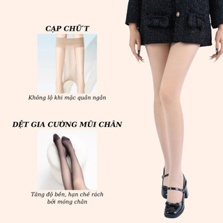 Quần Tất Vanvene QT016 Siêu Trong Suốt Siêu Mỏng Tàng Hình Thật Chân Che Khuyết Điểm