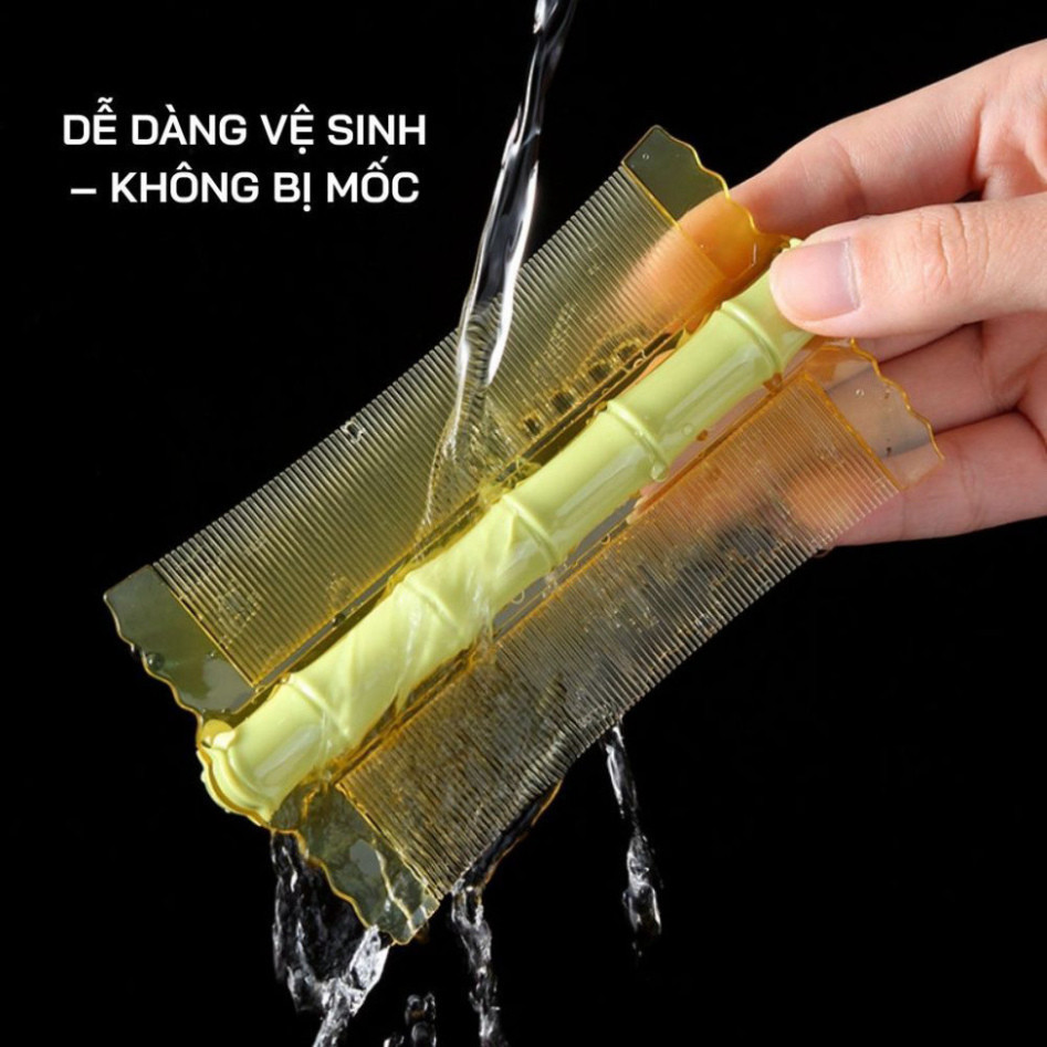 Combo 2 lược chải chấy lược chải gàu siêu mịn, răng dày khít 1mm, an toàn da đầu, loại bỏ chấy gàu hiệu quả