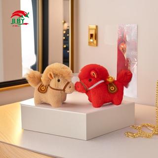 Móc khóa mặt dây chuyền hình búp bê ngựa dễ thương và sang trọng cho may mắn