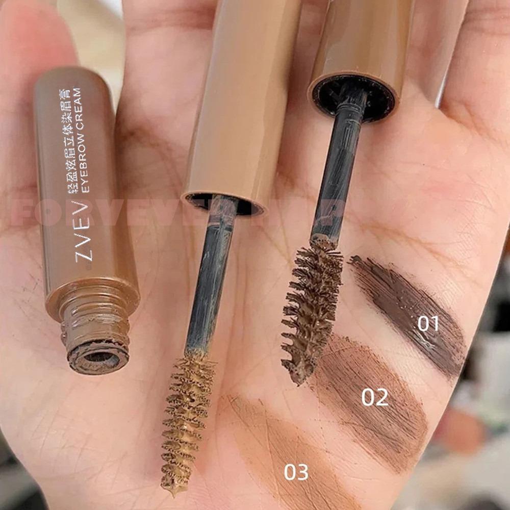 Mascara Lông Mày Chống Thấm Nước - 3 Màu Nâu Đậm Tự Nhiên Có Cọ