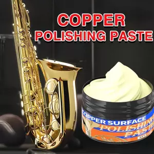 30ml Saxophone Rust Removal Cleaning Cream with Sponge Metal Polisher Paste Brass Tarnish Remover
