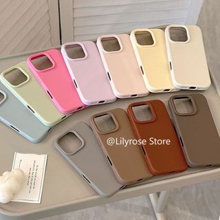 Ốp Điện Thoại Tối Giản Màu Trơn Cho iPhone 17ProMax 17Po 17 16ProMax 16Pro 16 15ProMax 15Pro 15 14ProMax 14Pro 14 13ProMax 13Pro 13 12 Apple iPhone Case Silicone 13 Chống Rơi TPU