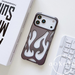 Tản nhiệt rỗng ngọn lửa mờ mờ phù hợp cho vỏ điện thoại iPhone 17 Promax Apple 16 / 15 / 14 / 13 / 12 / 11 chống rơi cá nhân hóa nhẹ và vỏ mềm mỏng