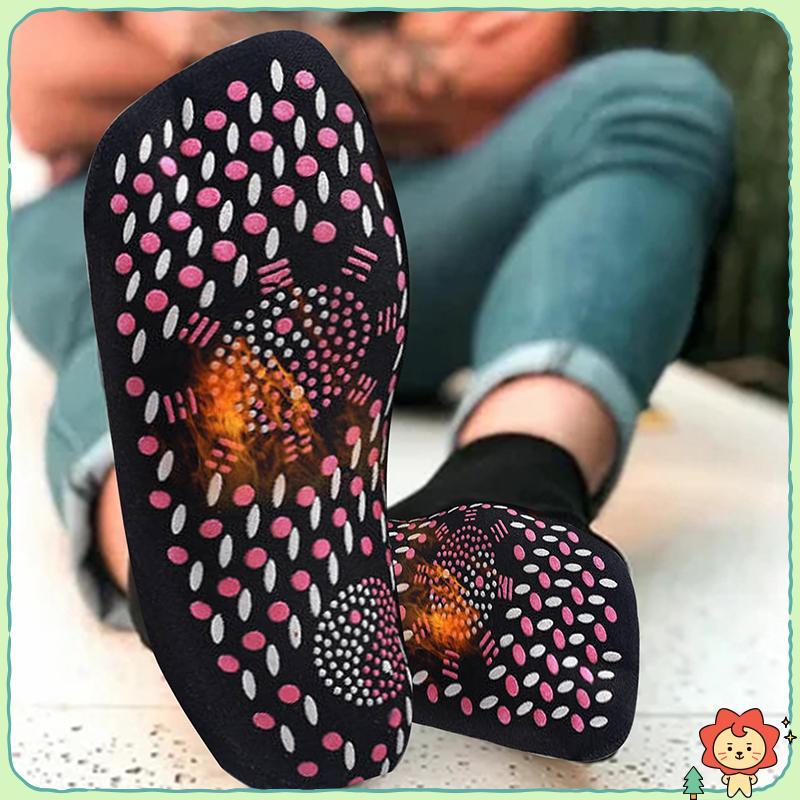 [Jielus] Tất chăm sóc sức khỏe tự sưởi ấm Unisex Tourmaline Máy mát xa chân Tất ấm áp