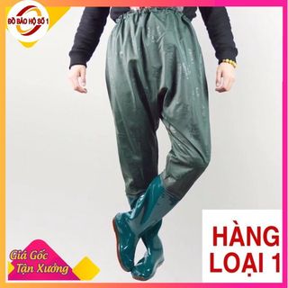 Ủng Quần 2 lớp Hoa San, ủng lội nước, ủng lao động, đi mưa buộc đến đùi