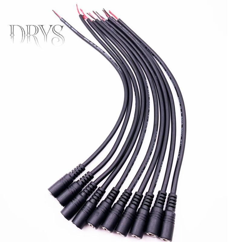 (TFT) 10 Cái 5.5x2.1 Cắm DC Nam Hoặc Nữ Dây Cáp Kết Nối Cho 3528 5050 Dải Đèn LED MỚI