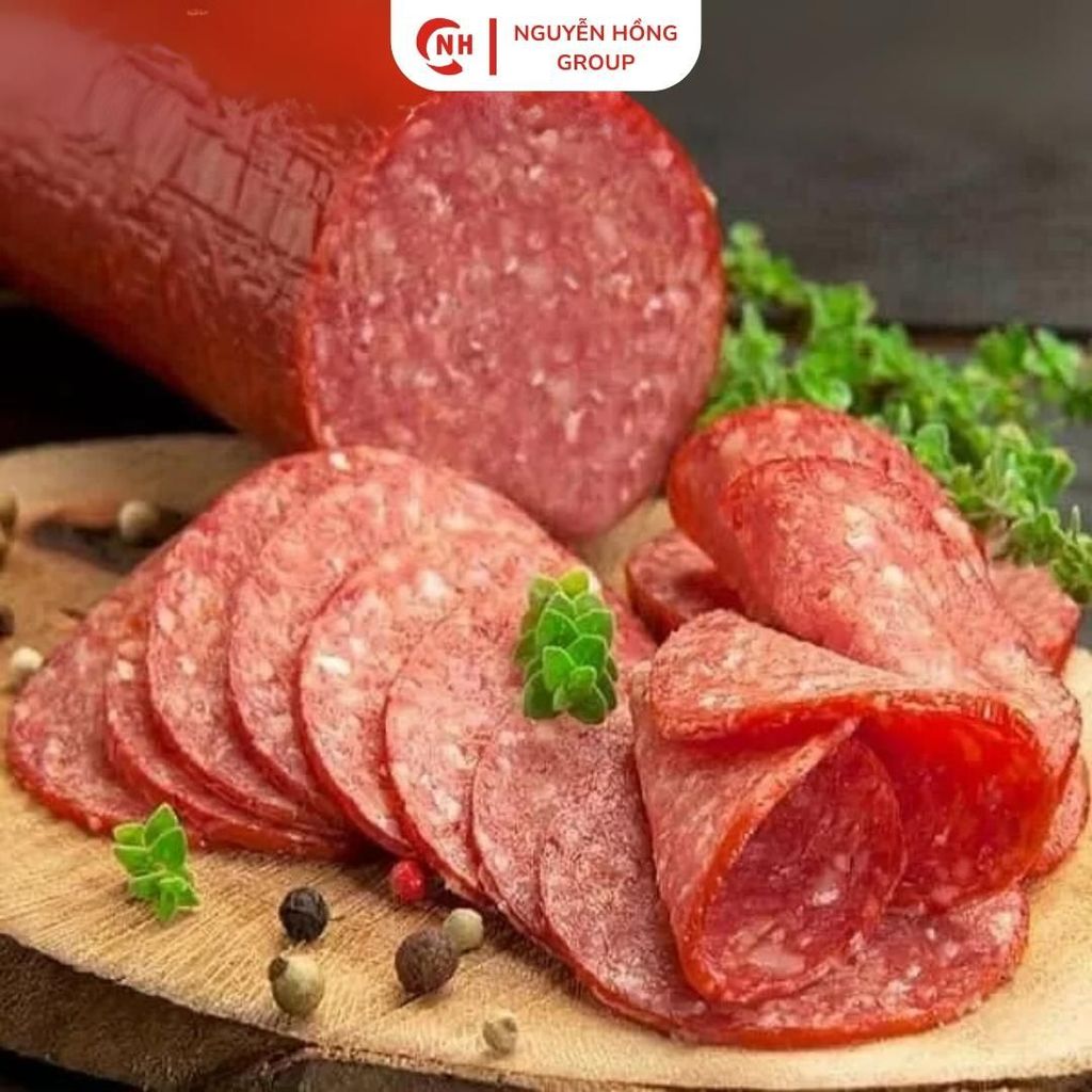 Salami xúc xích hun khói Checkizovo 300g, Salami giò hun khói nhập khẩu Nga, Nguyễn Hồng Heo