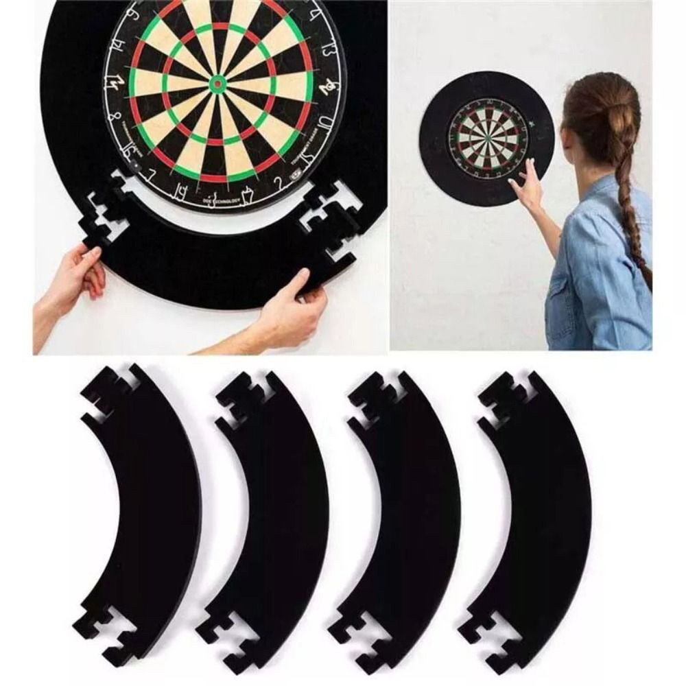 Bảng phi tiêu EVA Dartboard vòm jigsaw có thể tháo rời màu đen, nhẹ và dày để bảo vệ tường.
