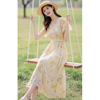 Phong cách mùa hè mới: chiếc váy hoa thanh lịch kiểu Pháp đang thịnh hành năm nay, một chiếc váy cao cấp dành cho nữ