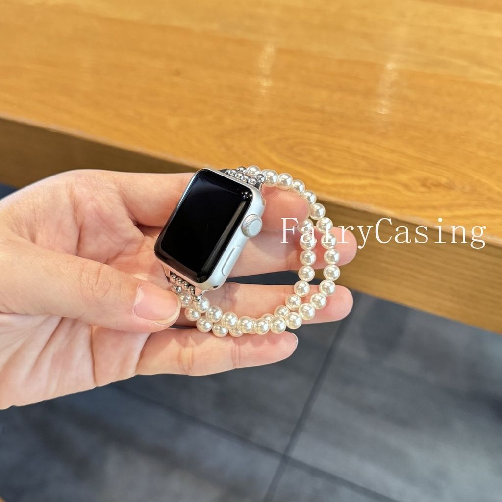 Dây Ngọc Trai Trắng Cho Huawei Band 11 10 9 8 Phụ Kiện Dây Đeo Tay Vòng Tay Pulseira Cho Huawei Band 11Pro Dây Đeo