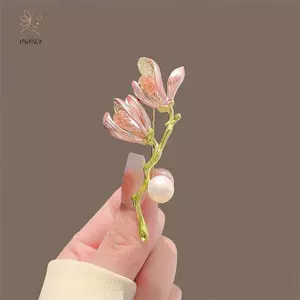 Quần Áo Xòe Thổ Cẩm Hoa Lily Vintage Cho Bé Gái, Thiết Kế Sang Trọng và Sáng Bóng