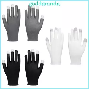 Găng tay trưng bày cảm ứng Nylon siêu mỏng GODD dành cho trò chơi nhịp điệu di động với đầu ngón tay bằng sợi dẫn điện và thiết kế thoáng khí