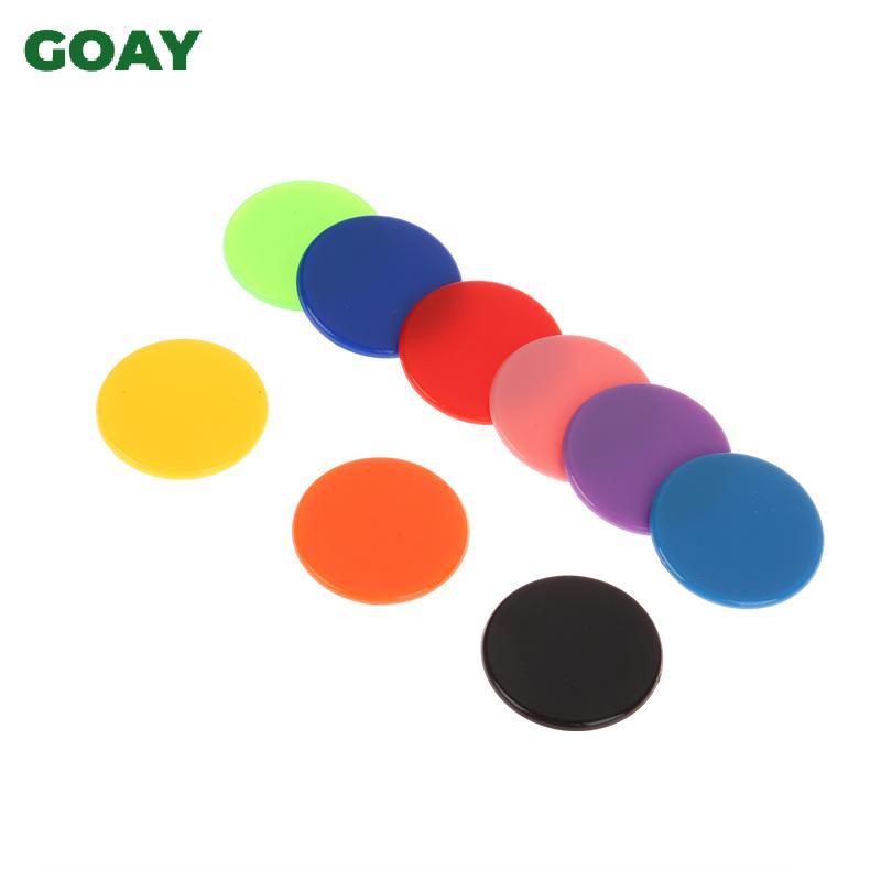 GOAY 100 Cái 25MM Montessori Học Tập Giáo Dục Toán Đồ Chơi Nhựa Poker Chip Bingo Chip Đánh Dấu Token Câu Lạc Bộ Gia Đình Đảng Đếm Đồ Chơi VN