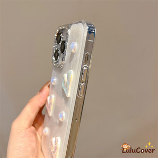 Ốp Laser Nhựa Trắng Ngọc Trai Cho OPPO Find X9 X8 X8S X8S + X7 X5 X3 Pro Ultra Lite 3D Trái Tim Nơ Ngọc Trai Vỏ Lấp Lánh Sang Trọng