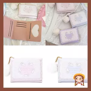 Li Hoạt Hình Thỏ Ví Nữ Bé Gái Da PU Ví Đựng Tiền Xu Gấp Ví Đựng Tiền Xu Túi Đựng Thẻ Thay Đổi Đáng Yêu Purs