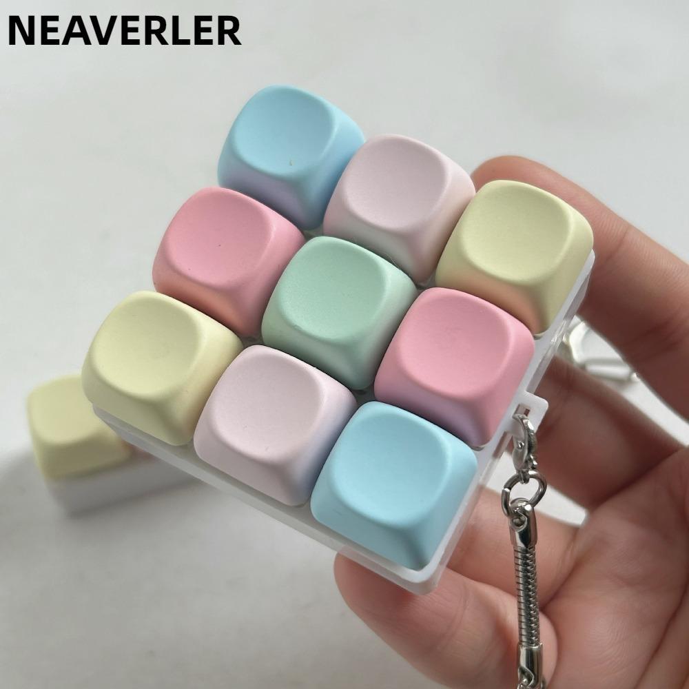 NEAVERLER Fidget Móc Khóa, Nút Chìa Khóa Giảm Căng Thẳng Bàn Phím Ngón Tay, Tiện Ích Thư Giãn Vượt Qua Thời Gian Keycap Pinch Đồ Chơi Người Lớn