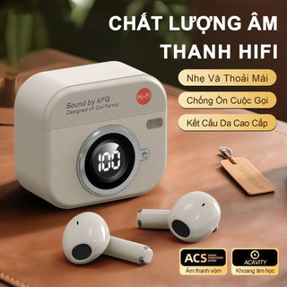 X12 Tai Nghe Retro [3 Quà tặng] 1 Nhãn dán hoạt hình+1 Bao tay chơi game+1 Dây buộc, Âm thanh nổi HiFi, Chống nước iPX5, Micro tích hợp, Thiết kế máy ảnh retro, Điều khiển cảm ứng