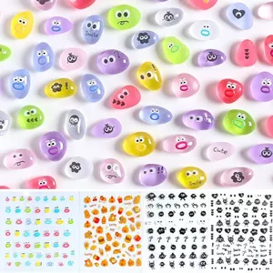 Dạ Quang Xi Lanh Nhựa Thú Cưng Dễ Thương Đá Nhỏ Handmade Tự Làm Phụ Kiện Trang Sức Miếng Dán Đồ Chơi Đá Nhỏ 4.11