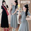 Trang phục bà bầu mùa hè Slimer Look Hot Mom Váy dệt kim thời trang