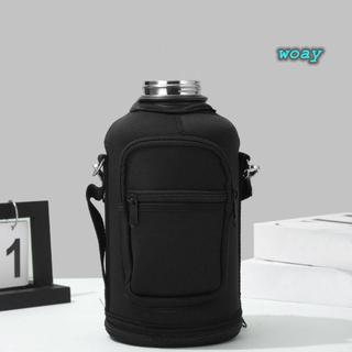 Túi đựng chai nước WOAY, dung tích lớn có dây đeo vai có thể điều chỉnh nhiệt chân không cốc, Túi đeo chéo cốc cách nhiệt di động bền bỉ