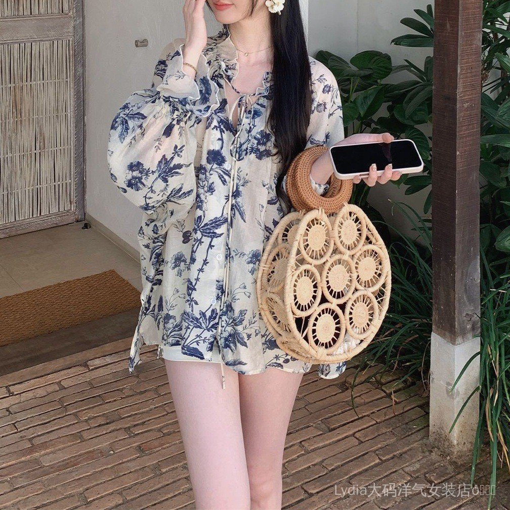 Áo sơ mi buộc dây nữ tính, thoáng mát cho mùa hè, phù hợp mọi phong cách