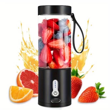 Máy xay sinh tố cầm tay, Máy xay sinh tố cầm tay, Thích hợp làm sữa lắc và sinh tố, Máy xay sinh tố chân không du lịch cá nhân, Máy ép trái cây có thể sạc lại USB, Dễ dàng mang theo, Máy ép trái cây t