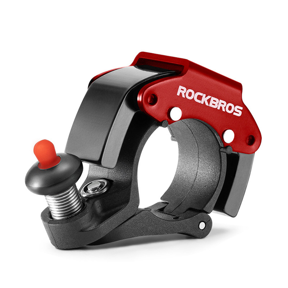 Chuông xe đạp Rockbros từ hợp kim nhôm, âm lượng lớn, bảo đảm an toàn cho xe đạp đường bộ và MTB.