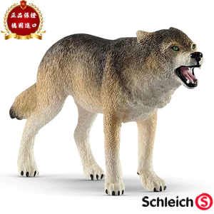 Schleich German Wolf Grey Wolf Wildlife Model Đồ chơi trẻ em 14821