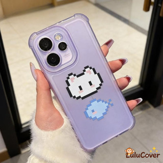 Kawaii Pixel Cat Ice Mist Dành Cho Honor Magic 8 7 6 5 4 3 Pro Lite 5G 4G INS Style Matte Cover Dễ Thương Đơn Giản Mềm Mại Chống Vân Tay Vỏ TPU