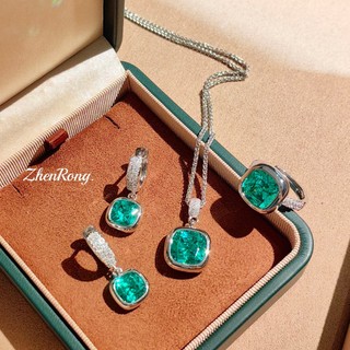 Đá quý aquamarine đính kim cương nhiều màu sắc, phù hợp với nữ