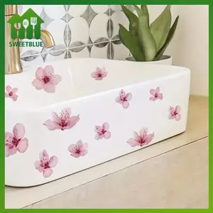 SWEET Hoa Phòng Tắm Bồn Rửa Stiers Có Thể Tháo Rời Tự Dính Chống Thấm Nước Phòng Tắm Nhà Vệ Sinh Trang Trí Stier Bồn Tắm Stier Trang Trí Nhà n