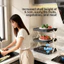 Giá đỡ phục vụ 3 tầng dễ lau chùi để làm bánh sandwich, bánh & phô mai