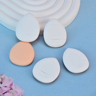 5 Miếng Phấn Ngón Tay Có Hộp Bảo Quản, Miếng Bọt Biển Trang Điểm Mini Dụng Cụ Trang Điểm Làm Đẹp Mềm Mại