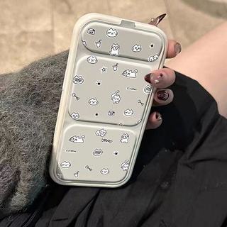 Ốp lưng mèo trắng vui nhộn 17pro 17 17promax có chân đế Thích hợp cho iPhone 13 13promax 14 14pro 15 15pro max 16pro 16promax Vỏ