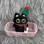 Móc khóa mèo sang trọng Giáng sinh hoạt hình Bapa treo trang trí Kawaii Túi đồ chơi búp bê nhồi bông mềm Mặt dây chuyền Quà tặng cặp đôi [mới]