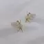 Bông Tai Zircon Hình Hoa Dễ Thương Cho Nữ, Thiết Kế Tinh Tế Phong Cách Cổ Tích