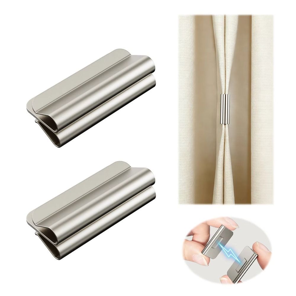 Kẹp Rèm DONOVANQQ, Kẹp Giữ Mạnh Mẽ Không Khoan, Thích Hợp Có Thể Tái Sử Dụng Gần Phù Hợp Với Ánh Sáng Khóa Tắt Kẹp Phòng Ngủ