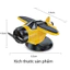 Đồ Trang Trí Ô Tô Máy Bay Chạy Năng Lượng Mặt Trời - Cánh Quạt Xoay 360°, Chất Liệu ABS Bền, Keo 3M Không Để Lại Vết