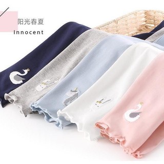 (1-8Yrs) Quần Đế Trẻ Em Trẻ Em Xuân Thu Đáy Mỏng Mặc Ngoài Mới Bé Gái Mùa Hè Mặc Ngoài Đáy Dài